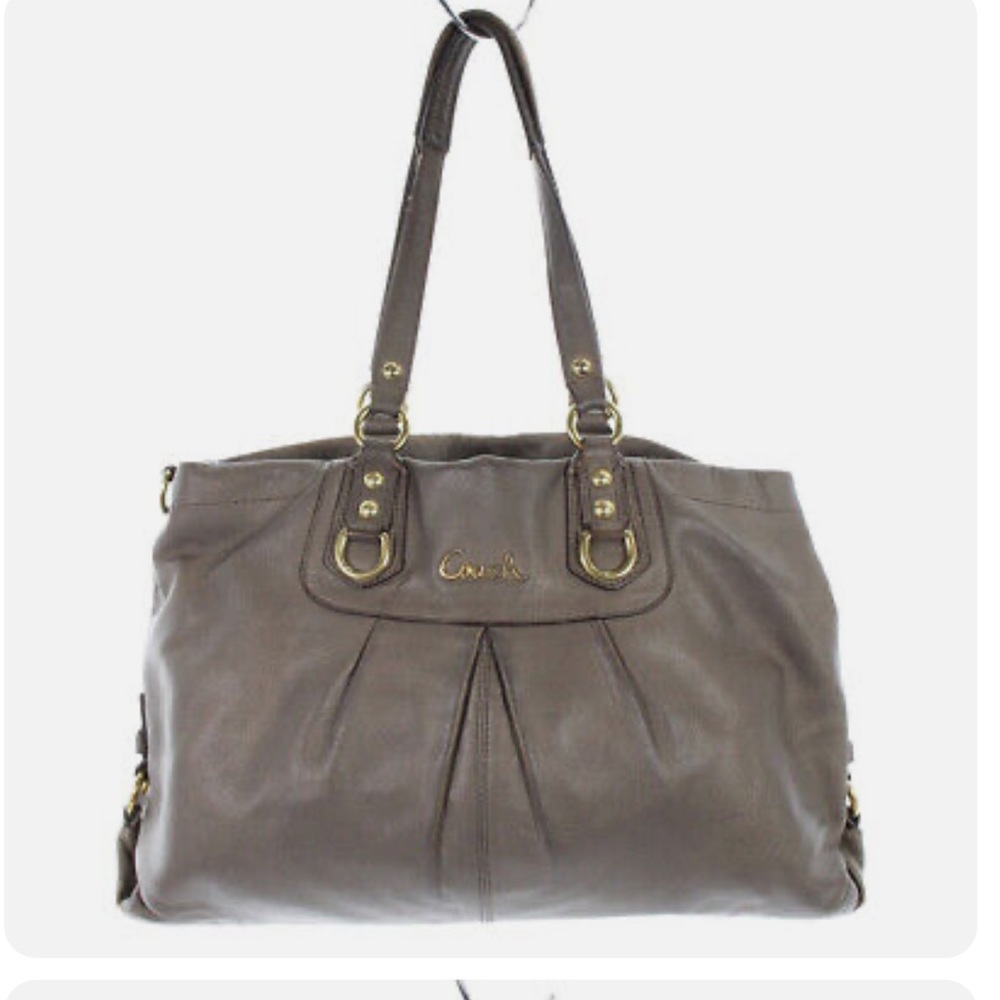 Coach Metallic Olive Green Leather
Ashely Satchel